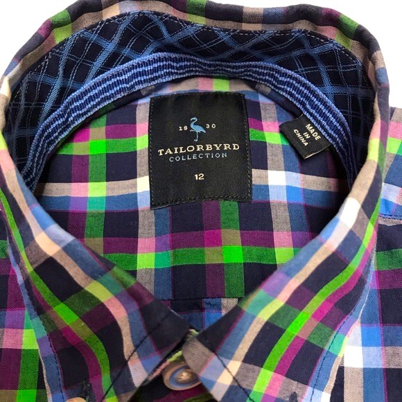 Boys Tailor Byrd Button Down Shirt - Picture 2 of 4